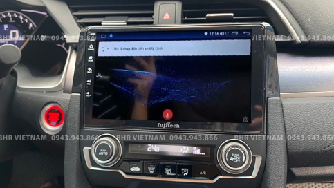 Màn hình DVD Android liền camera 360 Honda Civic 2017 - nay | Fujitech 360 